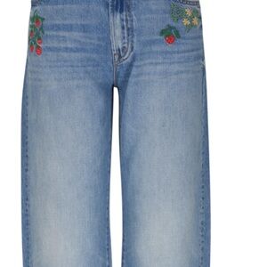 Mother Denim size 25. Romaine Calm. embroidered denim.